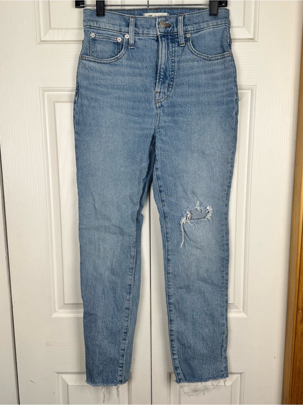 Madewell Light Blue High-Rise Distressed Jeans